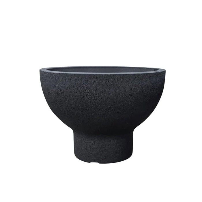 elevenpast Pots & Planters Medium Atlas Japi Bowl Black JVAB46E