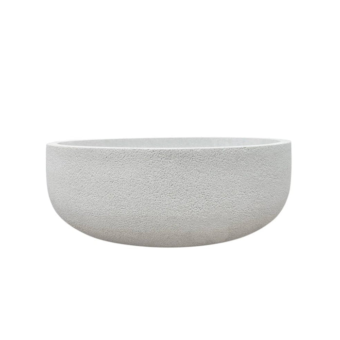 elevenpast Pots & Planters Rustic Bowl Japi Planter White JVRB55B