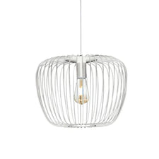 New York Pendant Light Metal Black or White Integrated LED or Bulb ...