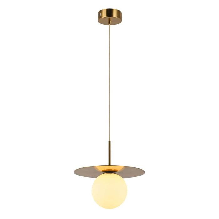 elevenpast Pendant Golden Metal Disc Pendant Light K-LED-55/1