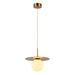 elevenpast Pendant Golden Metal Disc Pendant Light K-LED-55/1