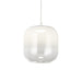 elevenpast Pendant White Misty Morning Glass Pendant Light Smoke | White K-LED-943/WH