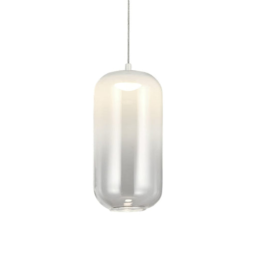 elevenpast Pendant White Misty Evening Glass Pendant Light Smoke | White K-LED-944/WH