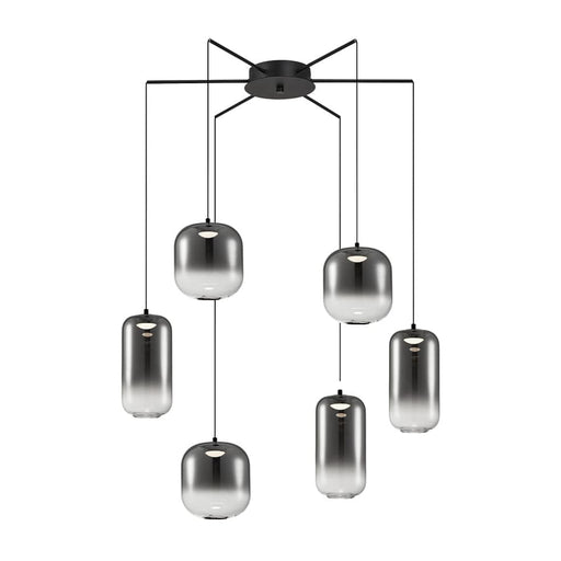 elevenpast Pendant Smoke Misty Cluster Glass Pendant Light Smoke | White K-LED-945/SM