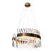 elevenpast Chandeliers Round LED Crystal and Metal Chandelier Light Gold K-LED-9967/60