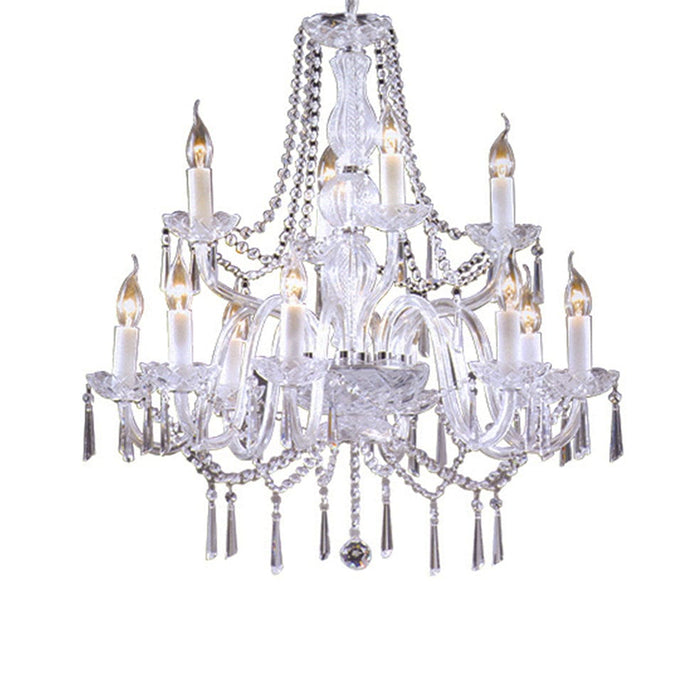 elevenpast Chandeliers Svetlana Metal and Crystal Chandelier Light KAV9005/12P-CL