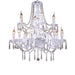 elevenpast Chandeliers Svetlana Metal and Crystal Chandelier Light KAV9005/12P-CL