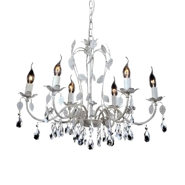 elevenpast Chandeliers Chrisello Metal Chandelier Light White KAV9024/6