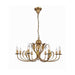 elevenpast Chandeliers Medium Kira Metal Chandelier Light Antique Brass Medium | Large