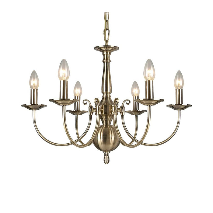 elevenpast Chandeliers Sherry Metal Chandelier Light Antique Bronze KAV9518/6P