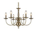 elevenpast Chandeliers Sherry Metal Chandelier Light Antique Bronze KAV9518/6P