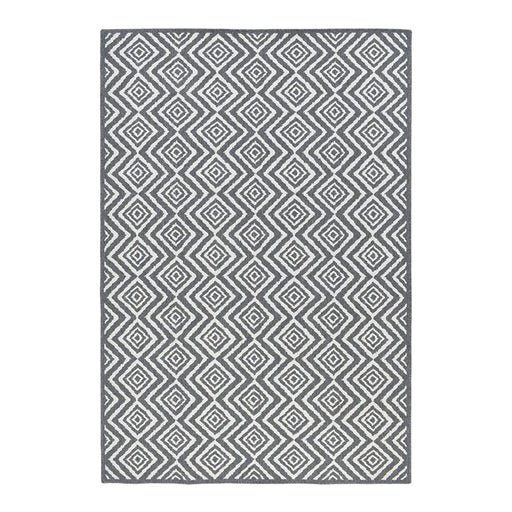 elevenpast Rug 2.4m x 1.6m Kelim Reversible Grey Rug KELIMGREYRUG2.4X1.6