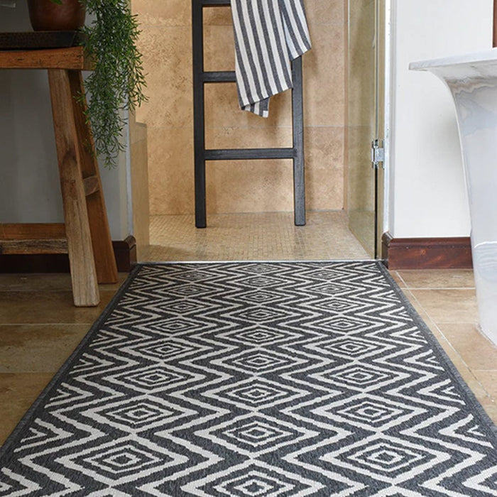 elevenpast Rug 3m x 2m Kelim Reversible Grey Rug KELIMGREYRUG3X2