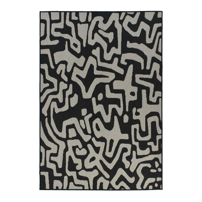 elevenpast Rug 2m x 0.8m Kuba Black Rug KUBABLACKRUG2X0.8