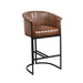 elevenpast Chairs Round Buffalo Leather Bar Chair KV037B