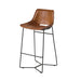 elevenpast Chairs Buffalo Leather and Metal Bar Chair KV039B