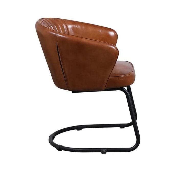 elevenpast Chairs Buffalo Leather Elysian Curve Chair KV140