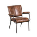 elevenpast Chairs Buffalo Leather and Metal Chair KV294