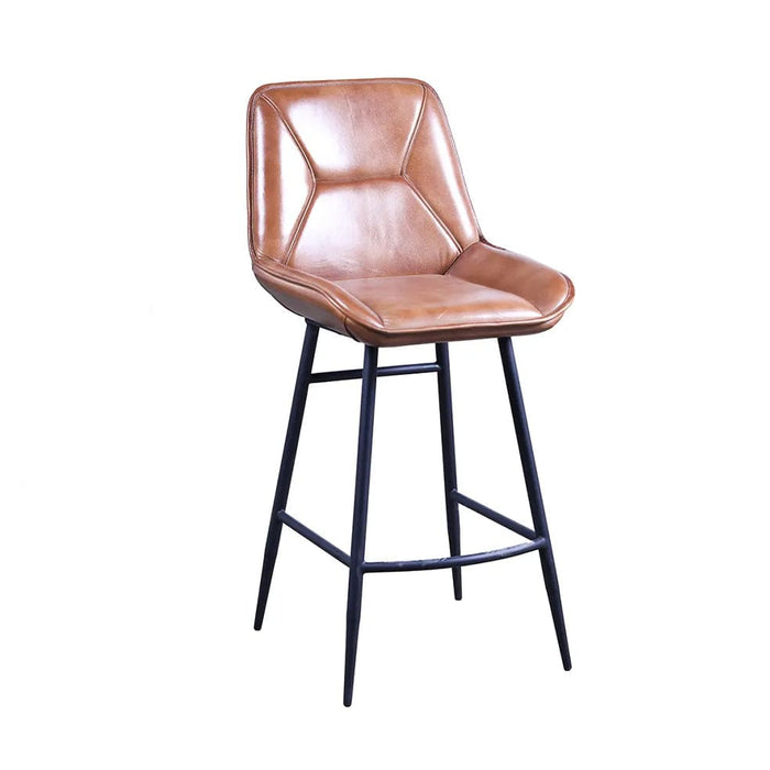 elevenpast Chairs Rustic Elegance Leather Barstool KV821B