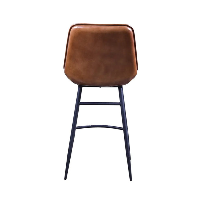 elevenpast Chairs Rustic Elegance Leather Barstool KV821B