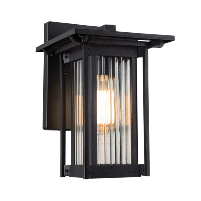 elevenpast Outdoor Ripple Wall Light L516 BLACK