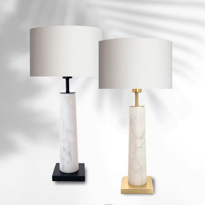 elevenpast Table Lamp Ivy Marble Table Lamp Brass | Black