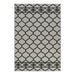 elevenpast Rug 2m x 0.8m Lattice White and Black Rug LATTICEWHITEWITHBLACKRUG2X0.8