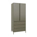 elevenpast Storage Cabinets & Lockers Moss Bon Bon Double Locker Moss | White LD03DL_MG