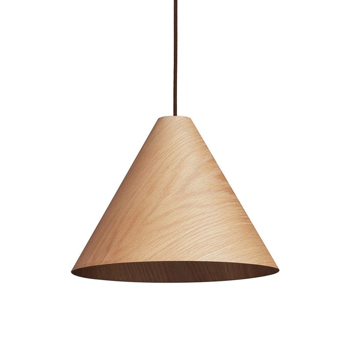 elevenpast Pendant Large Mina Cone LED Pendant Light Oak Wood Medium | Large LLG133