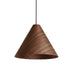 elevenpast Pendant Medium Mina Cone LED Pendant Light Dark Walnut Medium | Large LLG134