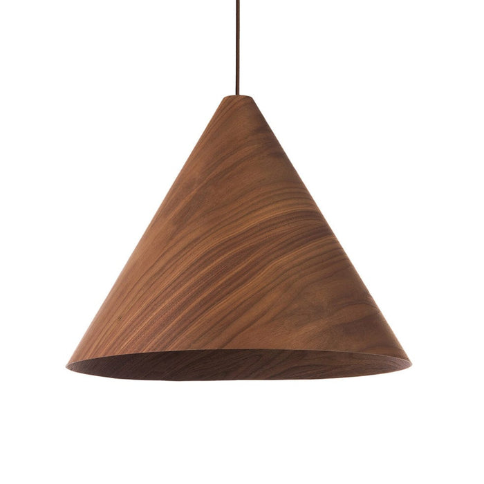 elevenpast Pendant Large Mina Cone LED Pendant Light Dark Walnut Medium | Large LLG135