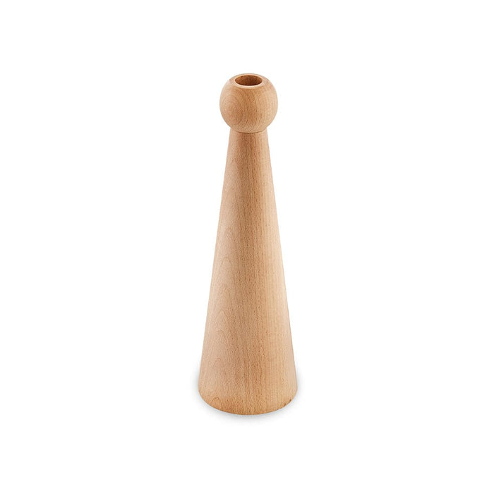 elevenpast Candle Holders Beechwood Rigi Candle Stick Holder Blackwood | Beechwood MBB-RIG-M-BEE O737186906436