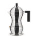 elevenpast Chrome & Black Alessi Pulcina Espresso Coffee Maker | 3 Colours MDL02/1 B 8003299388127