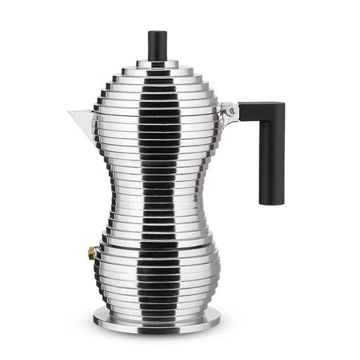 elevenpast Chrome Alessi Pulcina Espresso Coffee Maker Black | Chrome MDL02/3 B 8003299388080