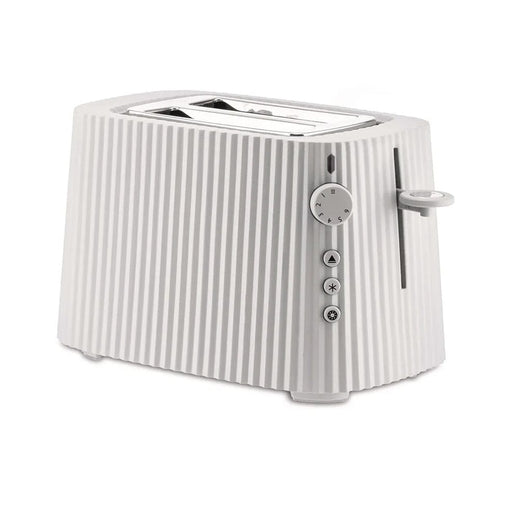 ALESSI White Alessi Plissé Two Slice Toaster | 5 Colours MDL08 W 8003299446605