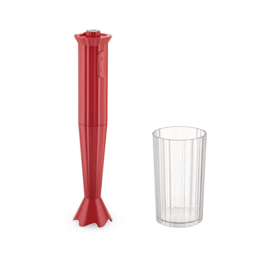 ALESSI Red Alessi Plissé Hand Blender with Measuring Jug | 4 Colours MDL10 R 8003299446766