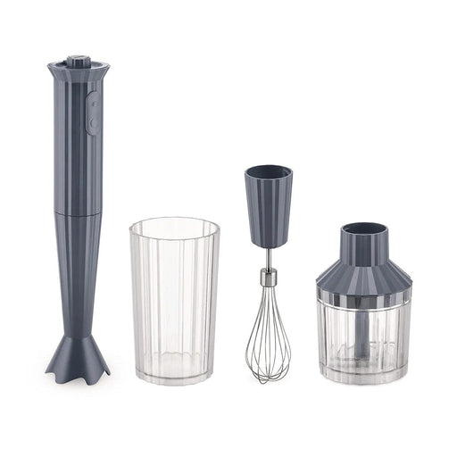 ALESSI Grey Alessi Plissé Hand Blender Kit | 4 Colours MDL10S G 8003299446858