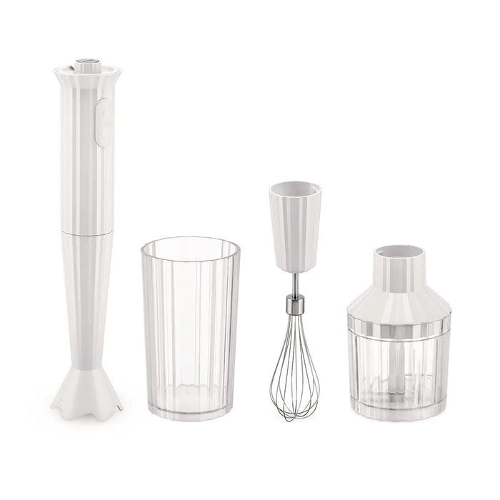 ALESSI White Alessi Plissé Hand Blender Kit | 4 Colours MDL10S W 8003299446865