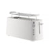 ALESSI White Alessi Plissé Four Slice Toaster | 3 Colours MDL15 W 8003299475667