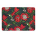 elevenpast Decor Red & Gunmetal Protea Melamine Placemat | Four Colours MelaminePlacematsPROTEARG