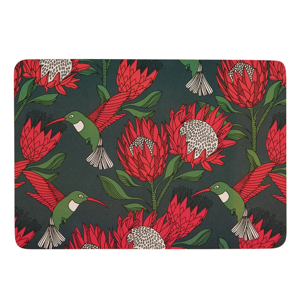 Protea Melamine Placemat | Four Colours | elevenpast