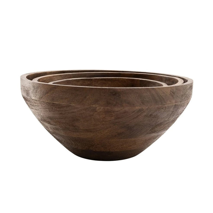 Hertex Haus Decorative Bowls Melone Wooden Bowl Pepper | Cinnamon