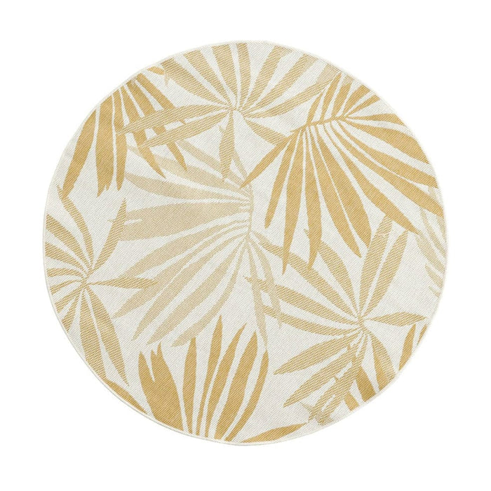 Hertex Haus Rugs Miami Round Rug in Beach | Eclipse | Palmtop | Sunshine