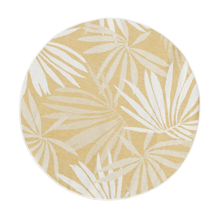 Hertex Haus Rugs Miami Round Rug in Beach | Eclipse | Palmtop | Sunshine