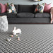 elevenpast Rug 3m x 0.8m Mirror Black Rug MIRRORBLACKRUG3X0.8