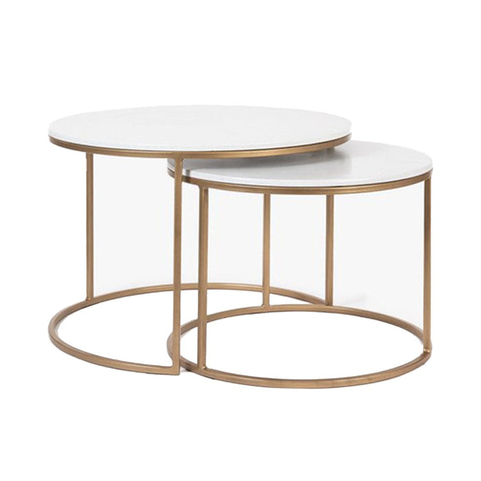 elevenpast Tables Gold Moira Nesting Table Set Gold | Black MOIRANESTINGTABLEGOLD