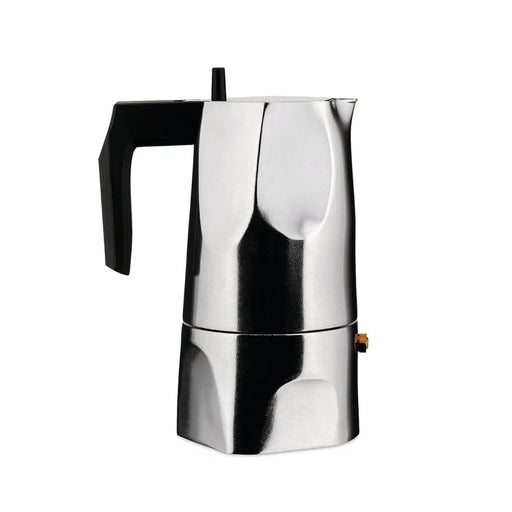 elevenpast Chrome Alessi Ossidiana Espresso Coffee Maker Black | Chrome MT18/3 8003299377374