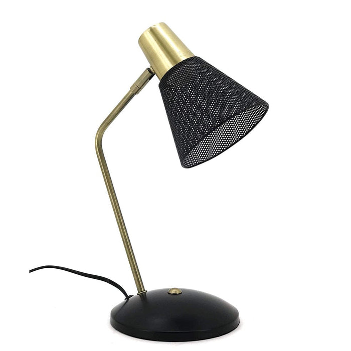 elevenpast Lamps Vino Table Lamp Black and Brass NB-RG9908