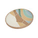 elevenpast plate Wave Pattern Round Decorative Wooden Plate NFE016