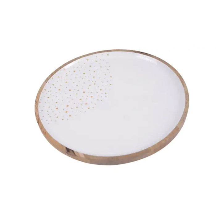 elevenpast plate Stardust Round Decorative Wooden Plate NFE017